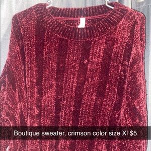 Boutique sweater full length (the picture just got cut off)